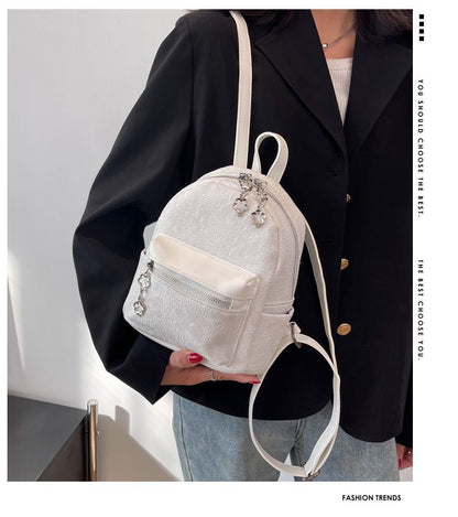 Floral Zip Backpack