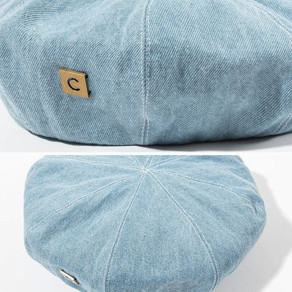 Wholesale Sample Applique Denim Beret Hat