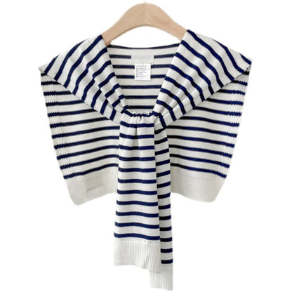 Knit Shawl Striped