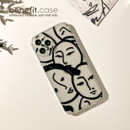 Sample Print Transparent Phone Case