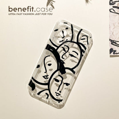 Sample Print Transparent Phone Case