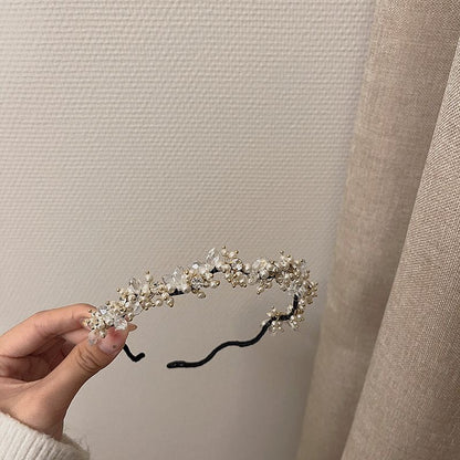 Pearl Crystal Faux Headband