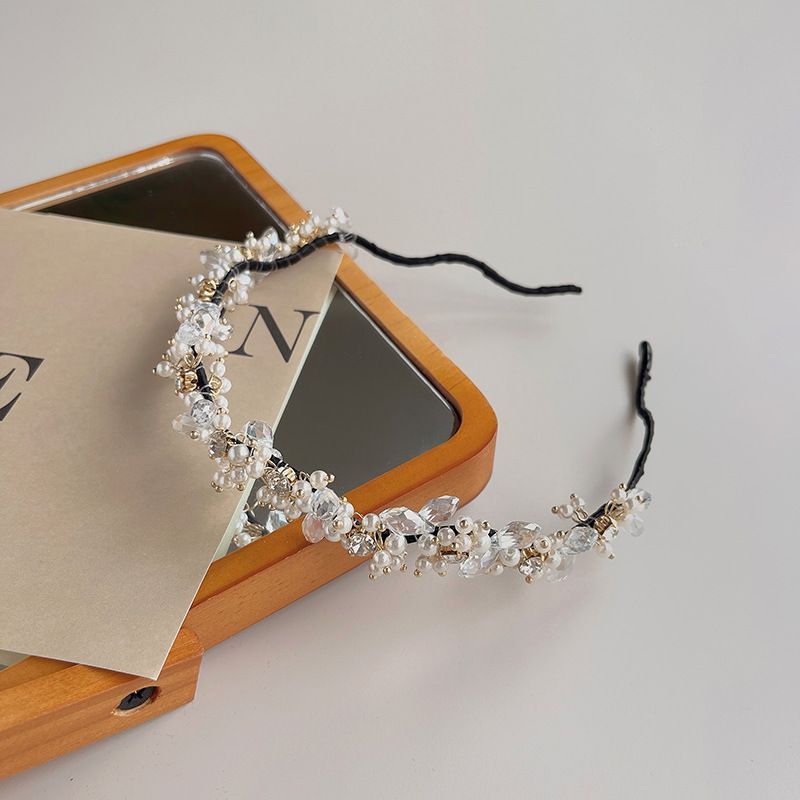 Pearl Crystal Faux Headband