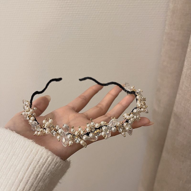 Pearl Crystal Faux Headband