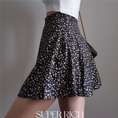 Wholesale Sample Floral Print A-Line Mini Skirt