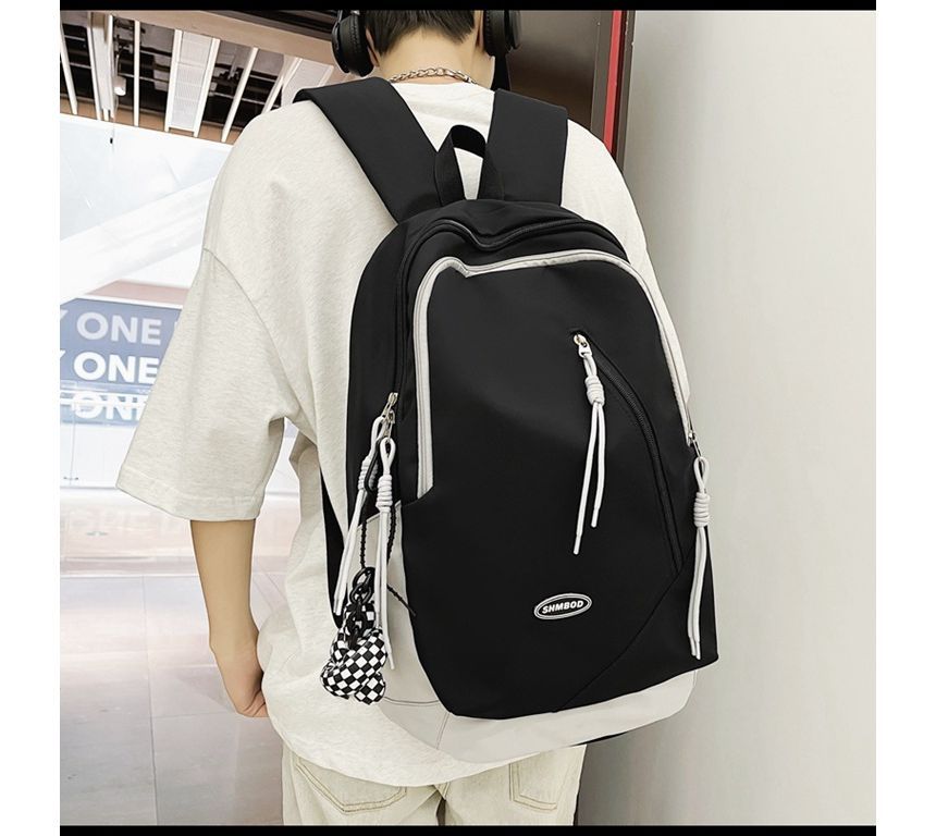 Logo Nylon Two-Tone Backpack