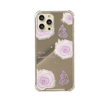 Sample Flower Butterfly Mirrored Phone Case