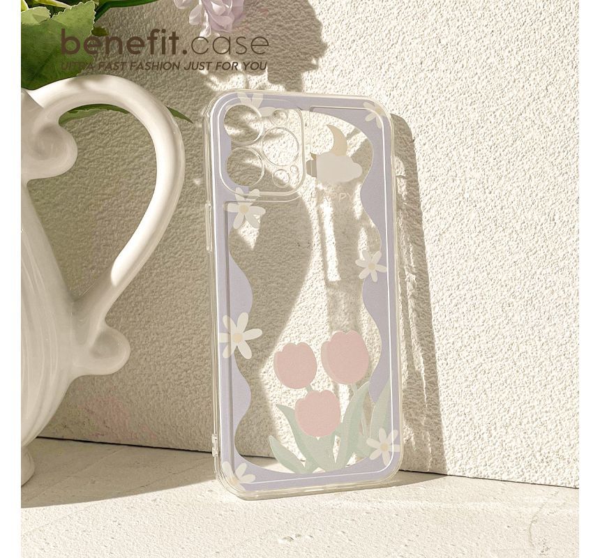 Sample Flower Transparent Phone Case