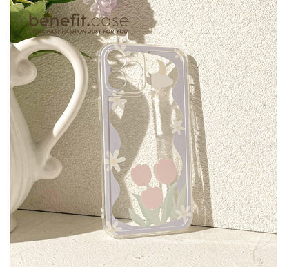 Sample Flower Transparent Phone Case