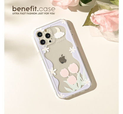 Sample Flower Transparent Phone Case