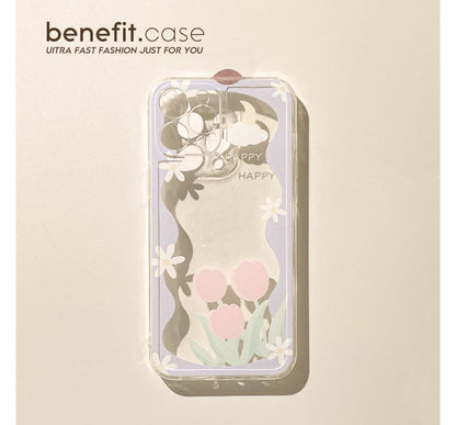 Sample Flower Transparent Phone Case