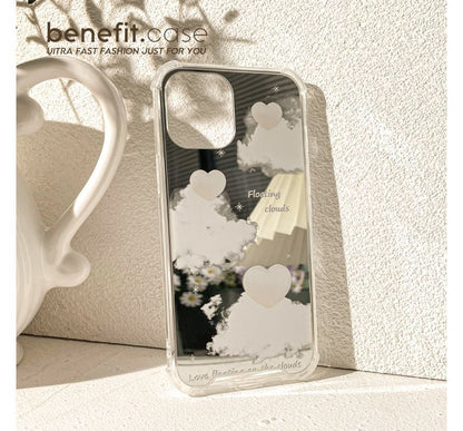 Sample Heart Cloud Mirrored Phone Case