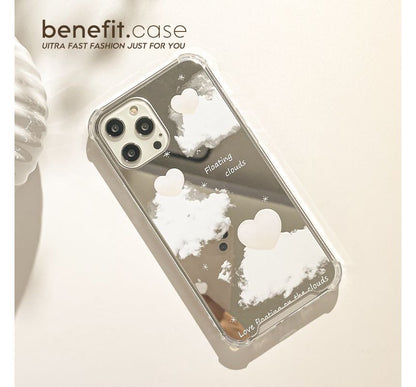 Sample Heart Cloud Mirrored Phone Case