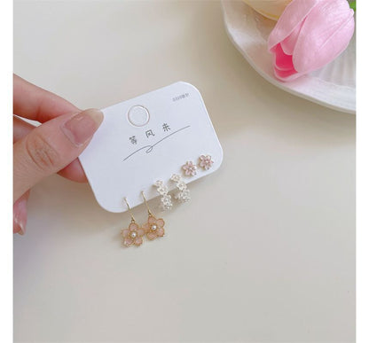 3 (various designs) Alloy Pair Sakura Set: Earring