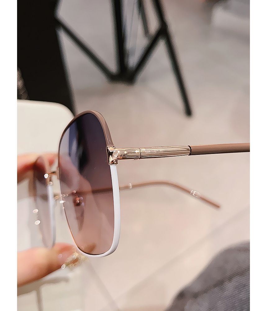 Frame Metal Sunglasses Square