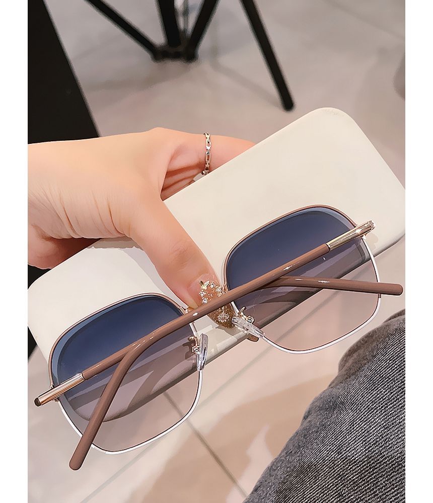 Frame Metal Sunglasses Square