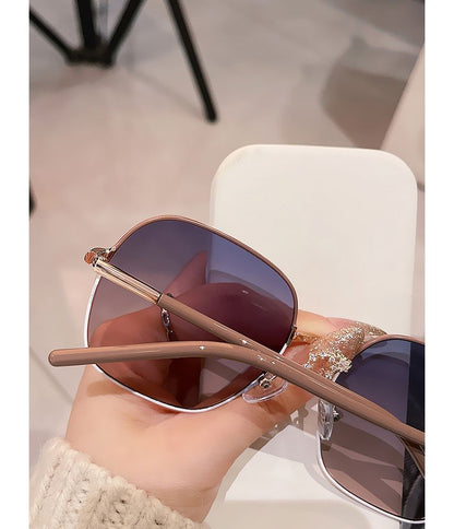 Frame Metal Sunglasses Square