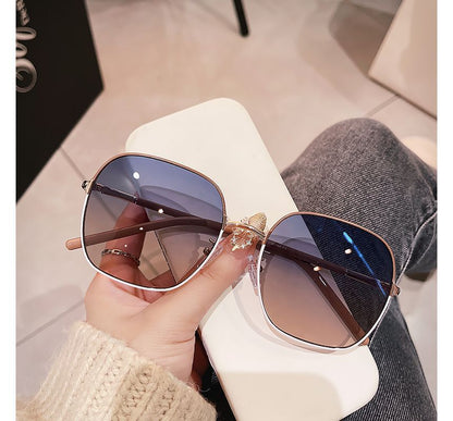 Frame Metal Sunglasses Square