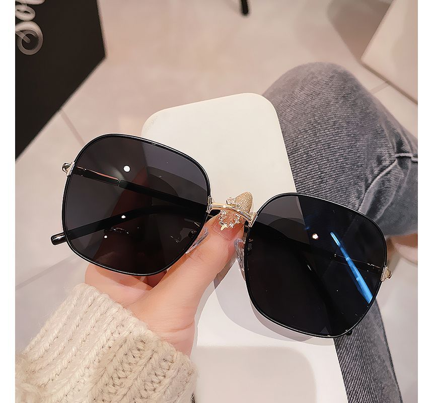 Frame Metal Sunglasses Square