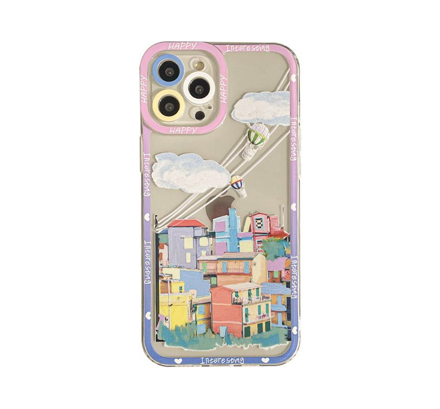 Sample City Print Transparent Phone Case