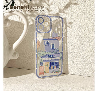 Sample House Print Transparent Phone Case