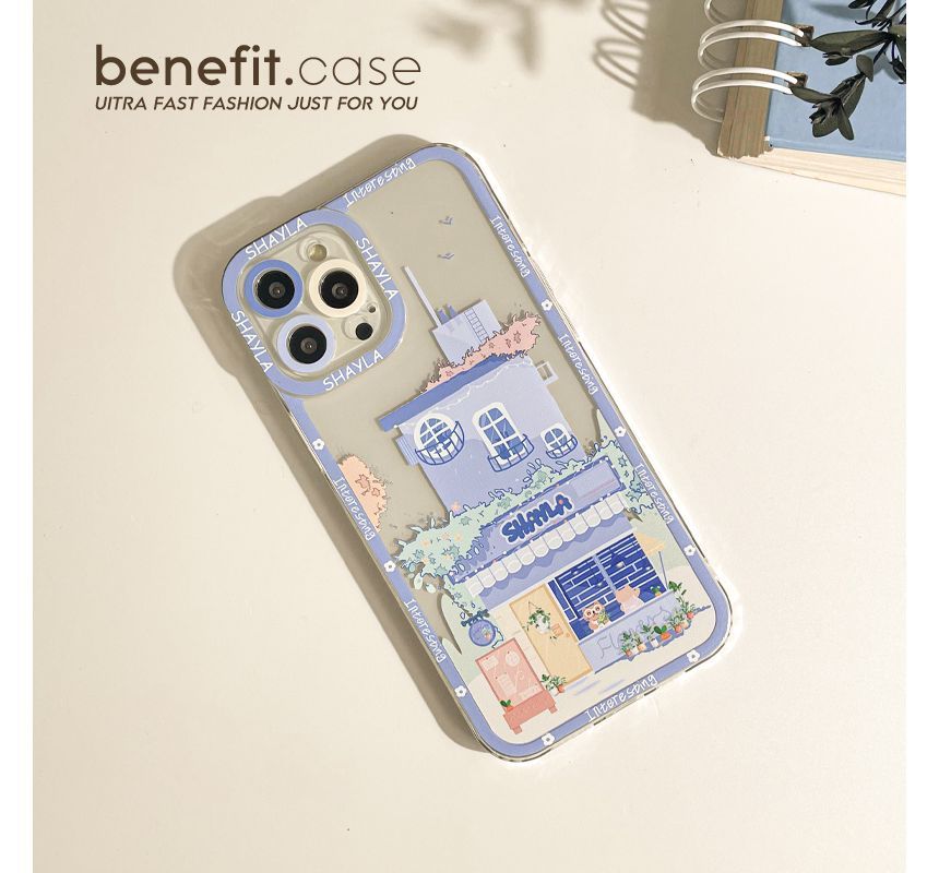 Sample House Print Transparent Phone Case