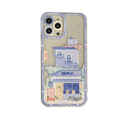 Sample House Print Transparent Phone Case