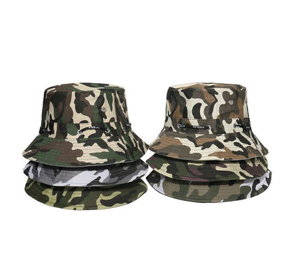 Sample Plain / Camouflage Print Bucket Hat