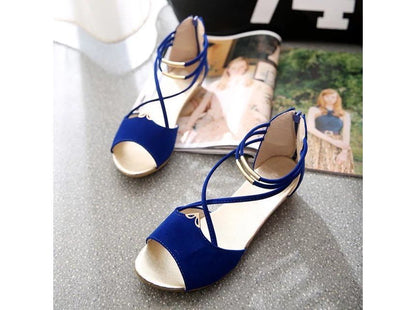 Low-Heel Ankle-Strap Sandals