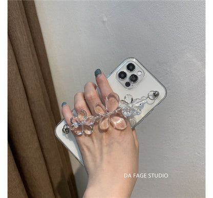Sample Flower Chain Transparent Phone Case
