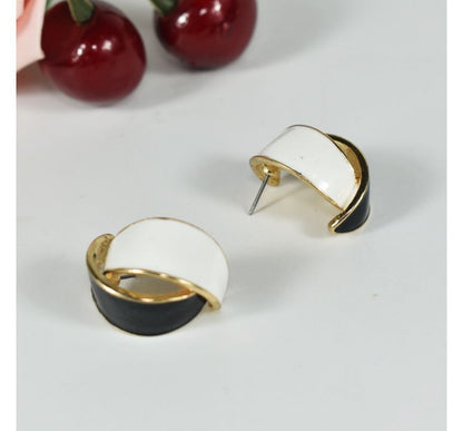 Sample Curve Glaze Alloy Earring