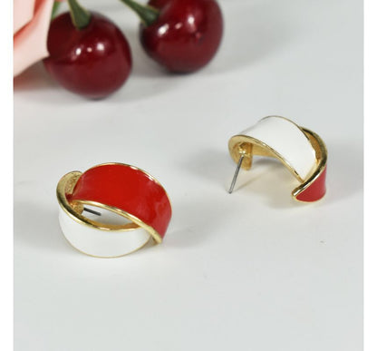 Sample Curve Glaze Alloy Earring