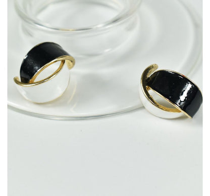 Sample Curve Glaze Alloy Earring