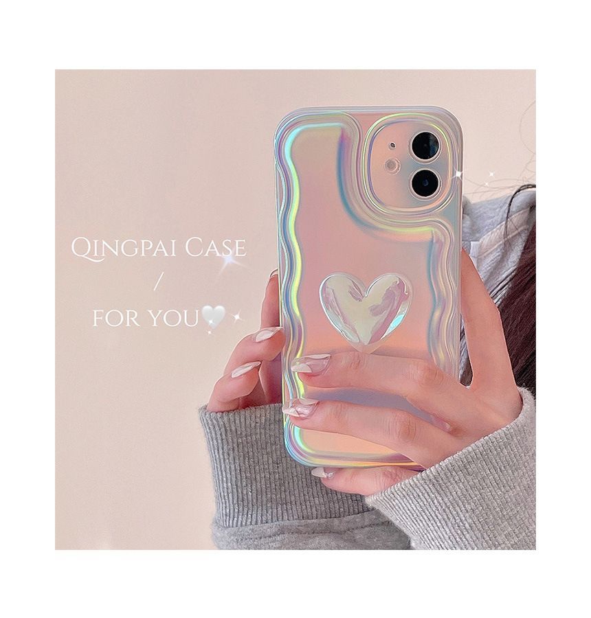 Sample Heart Hologram Phone Case