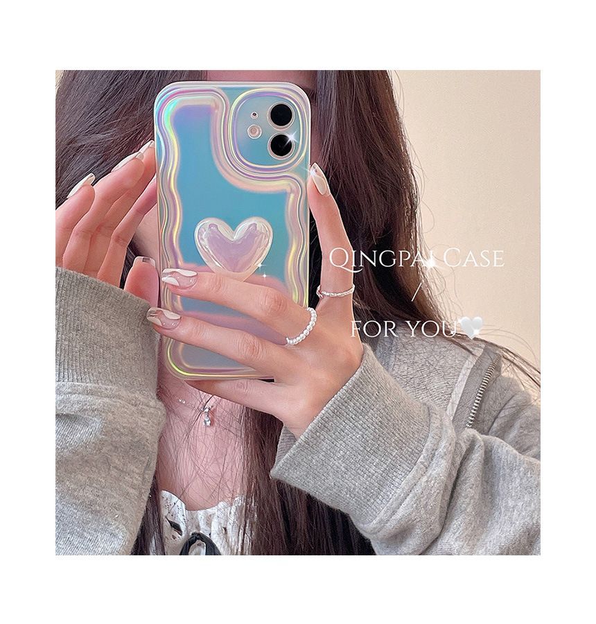 Sample Heart Hologram Phone Case