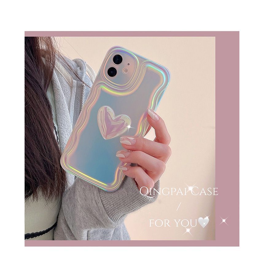 Sample Heart Hologram Phone Case