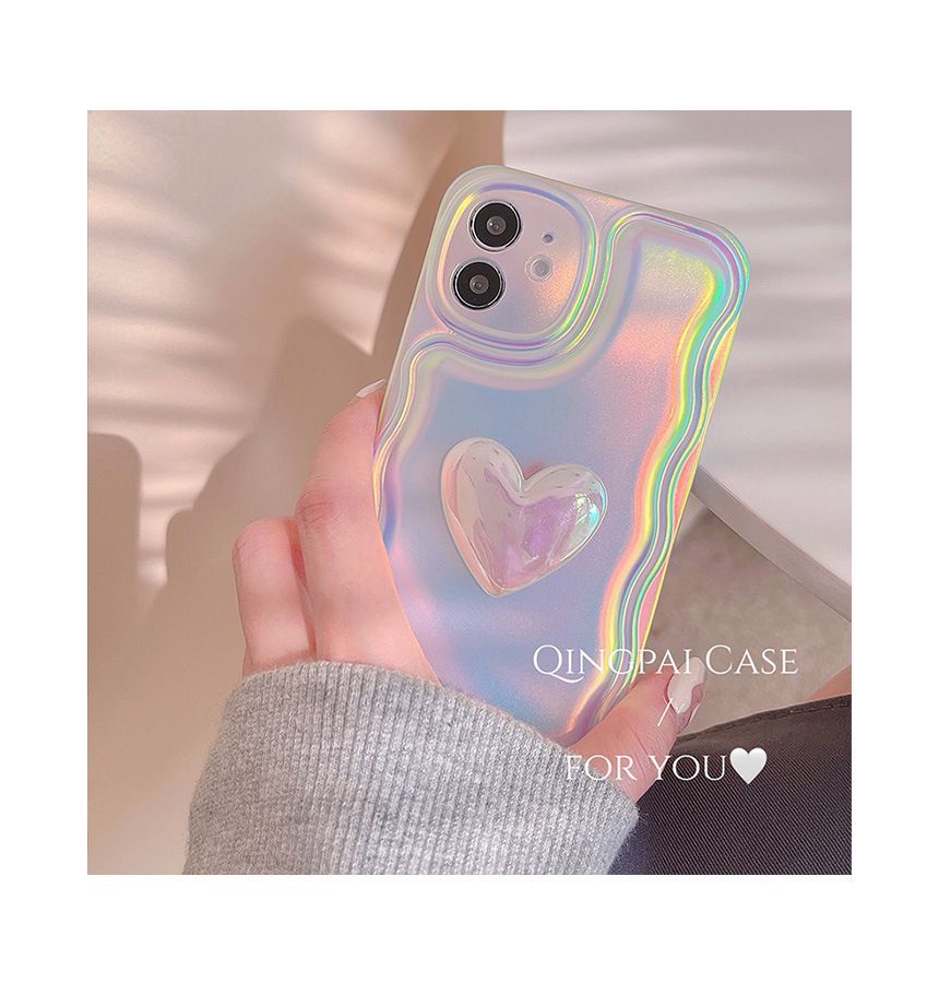 Sample Heart Hologram Phone Case