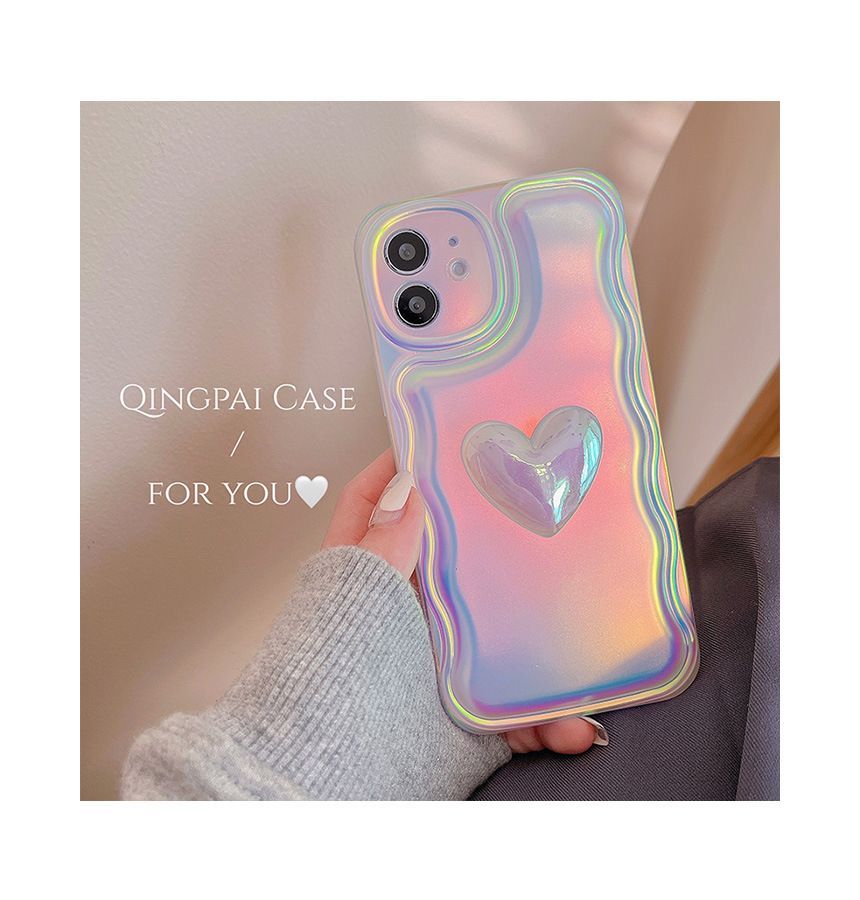 Sample Heart Hologram Phone Case