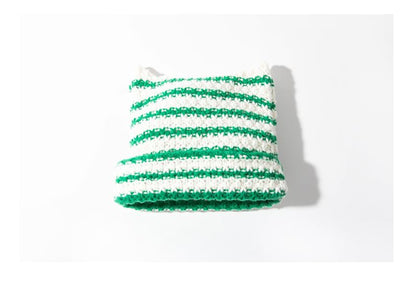 Sample Cat Ear Striped Knit Beanie