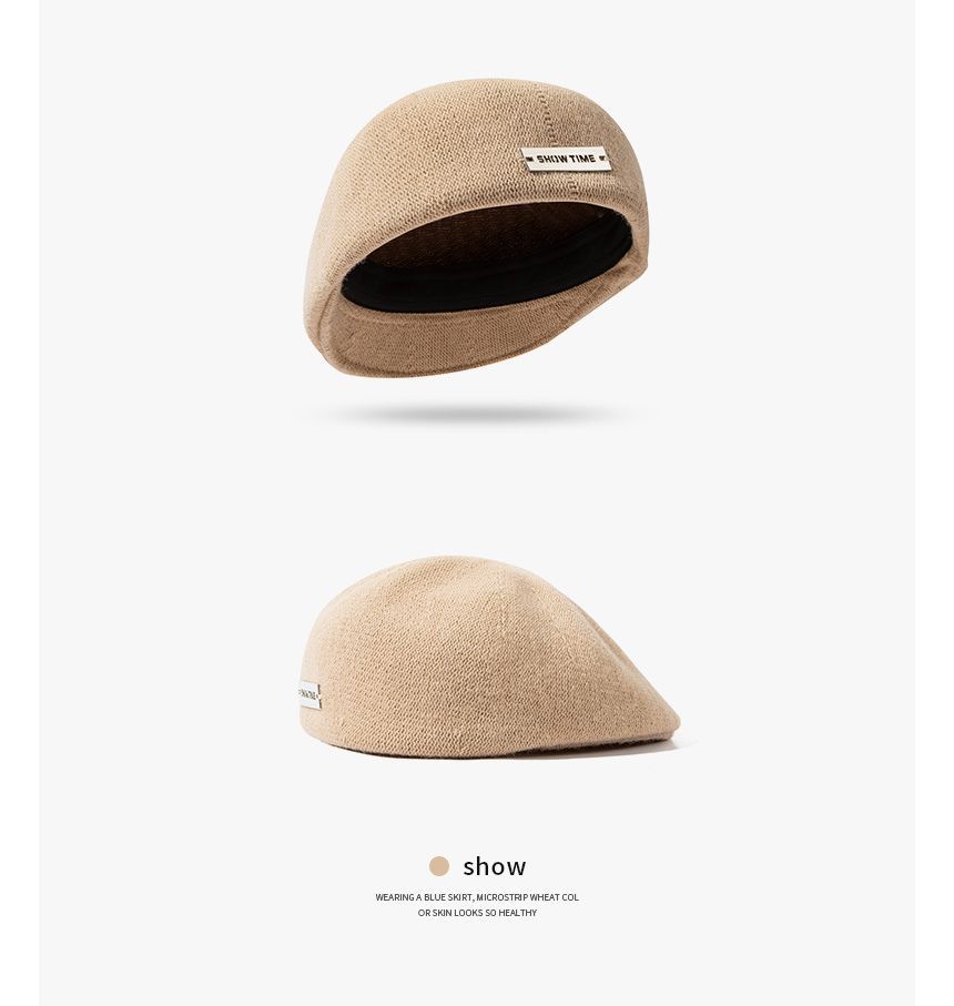 Sample Tag Detail Plain Beret