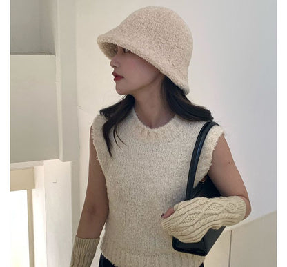 Sample Chenille Plain Bucket Hat