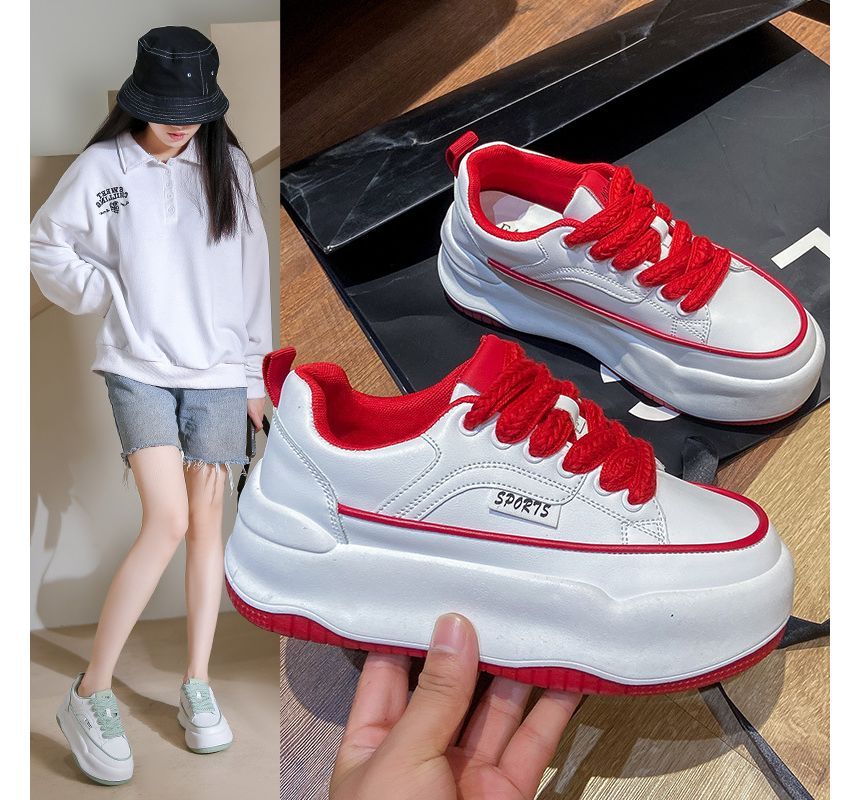 Up Platform Lace Sneakers