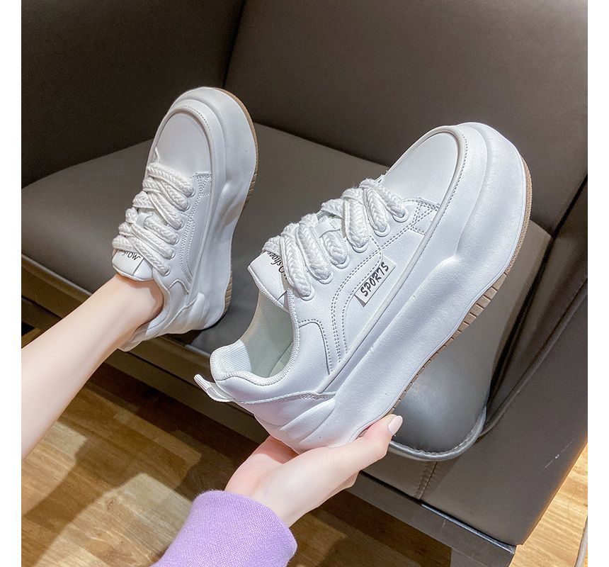 Up Platform Lace Sneakers