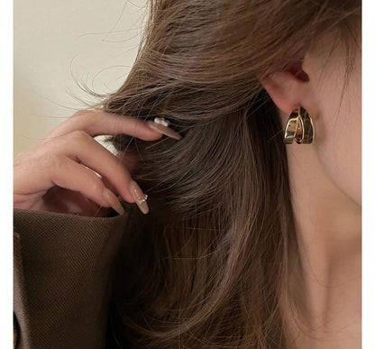 Sample Alloy Open Hoop Earring