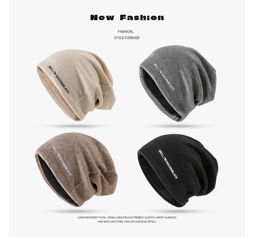 Sample Lettering Knit Beanie