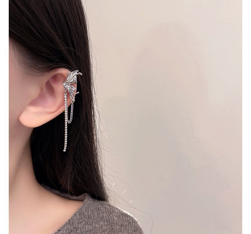 Butterfly Ear Cuff Chained