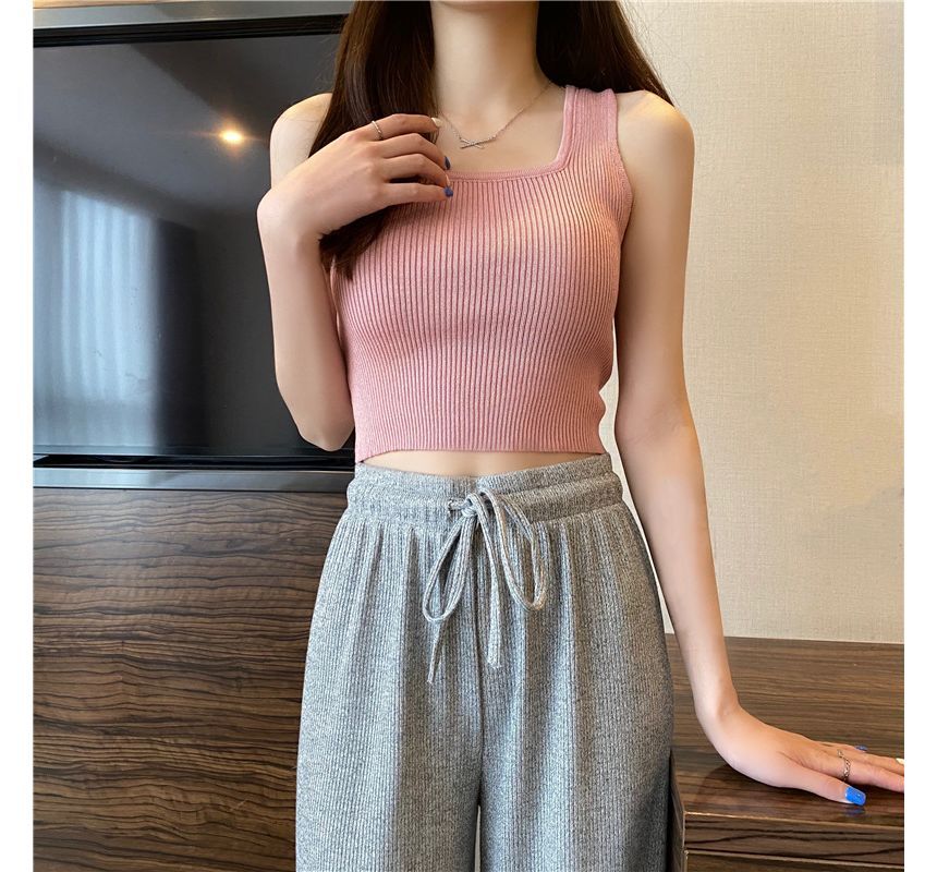 Neck Top Tank Square Plain