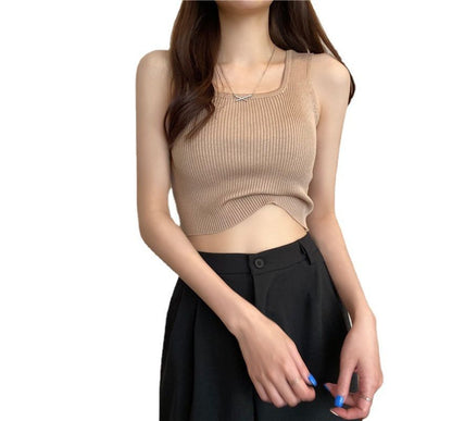 Neck Top Tank Square Plain