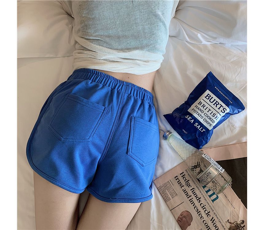 High Waist Shorts Plain
