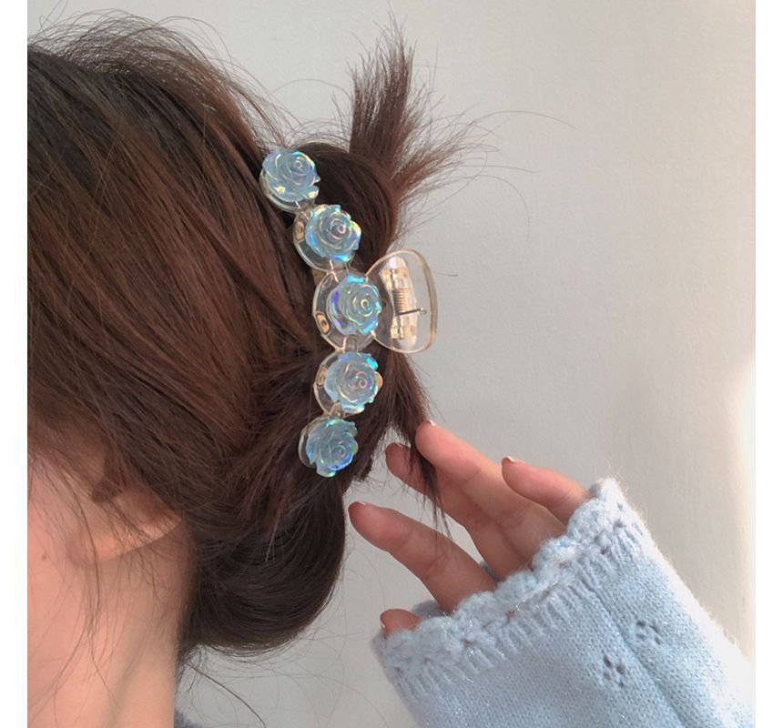 Sample Iridescent Rose Hair Claw